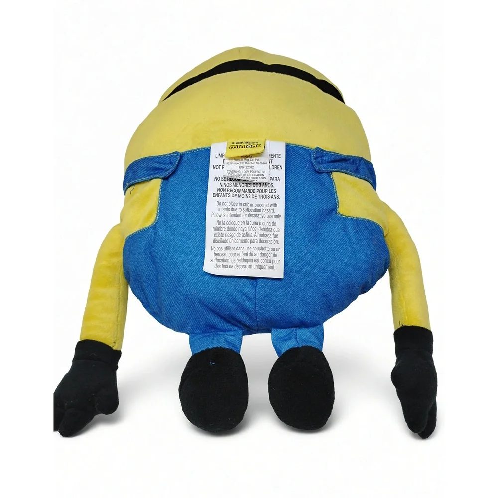 Illumination Bob Minion Plush Pillow 16in Stuffed Animal Toy Home Decor Collect